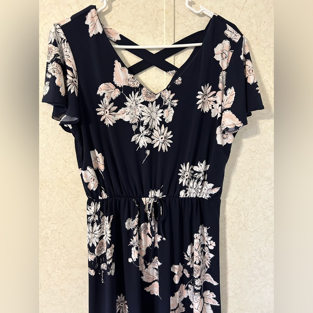 Maurices Navy Floral Dress